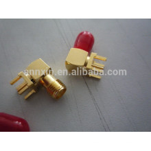 Newest hot selling right angle pcb mount sma connector